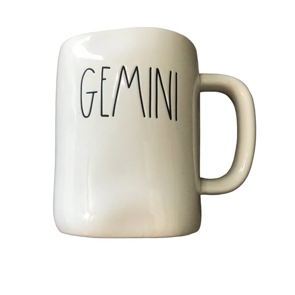 Rae Dunn Artisan Zodiac Sign, Horoscope Gemini Mug for Coffee, Tea, Drinks 16 oz - Picture 1 of 7